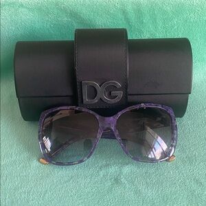 Dolce & Gabbana DG 4111 sunglasses with a violet cube acetate frame